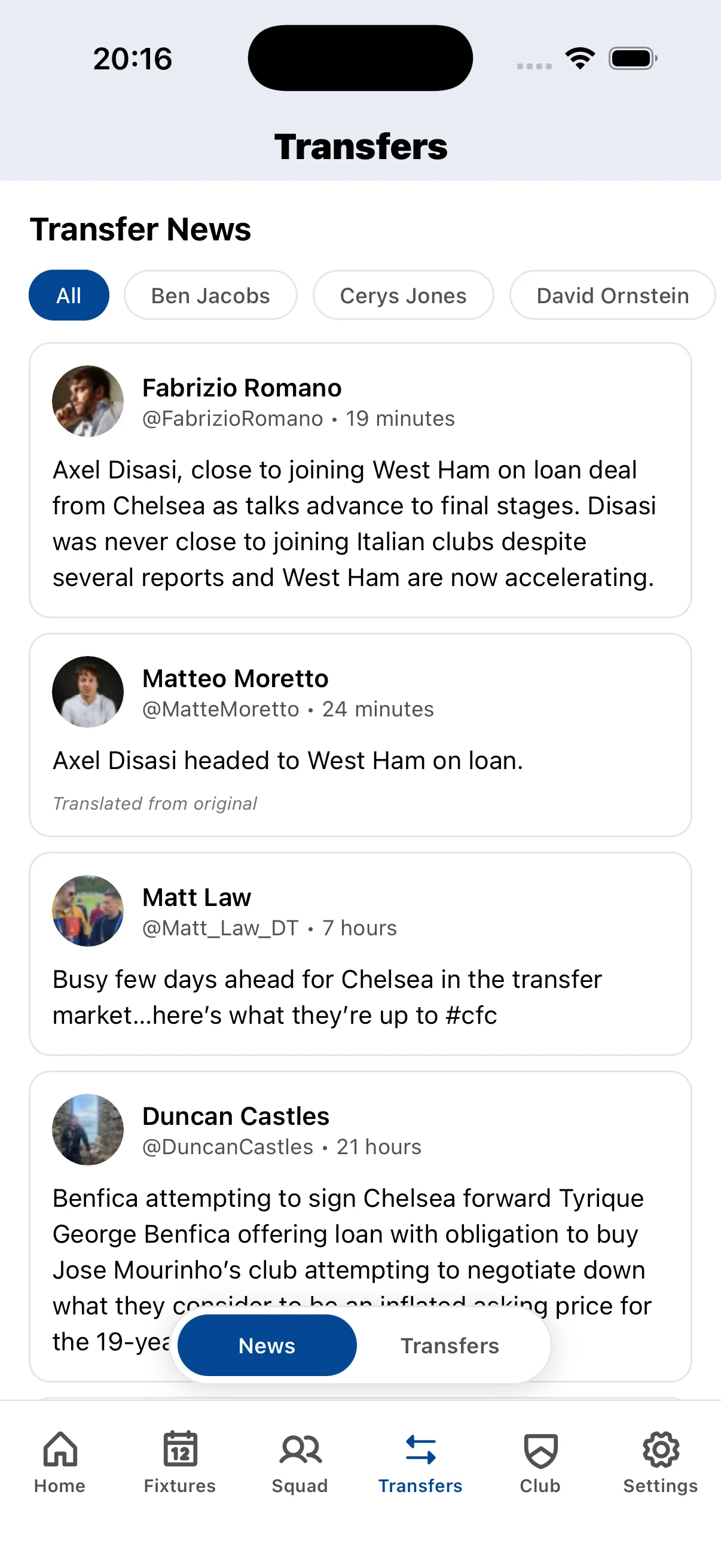 Chelsea transfer window updates with completed signings, reliable rumours from tier 1 journalists, and contract news